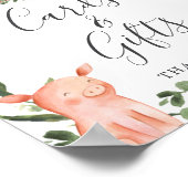 On The Farm Baby Shower Kaarten en Cadeaus Bord Poster (Hoek)