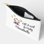 On The Go Bag, Baby Girl, Personalized  Etui (Open)