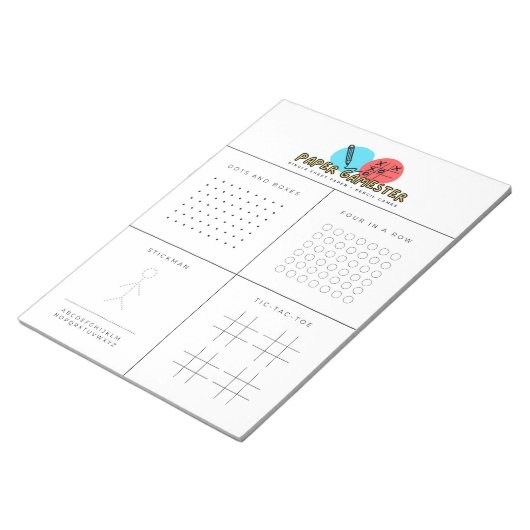 On-the-Go Single Sheet Pen en Notitieblok voor pap (Schuin)