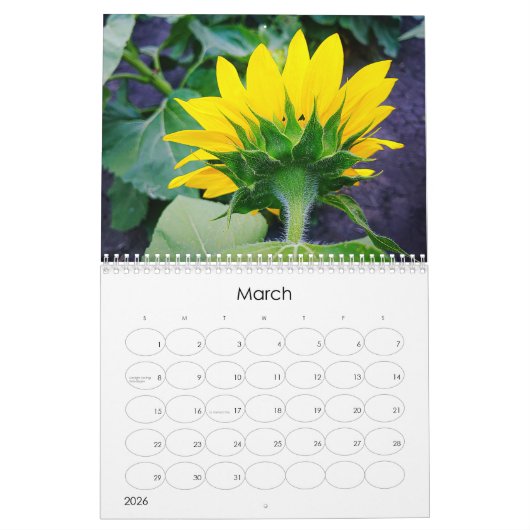 On-the-Go zonnebloempalender Kalender (Mar 2026)