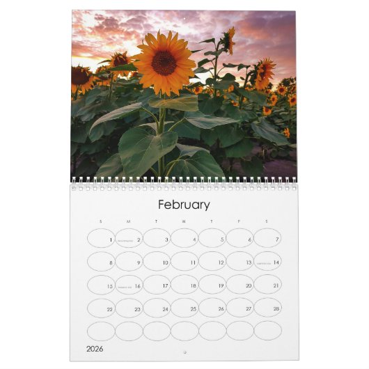 On-the-Go zonnebloempalender Kalender (Feb 2026)