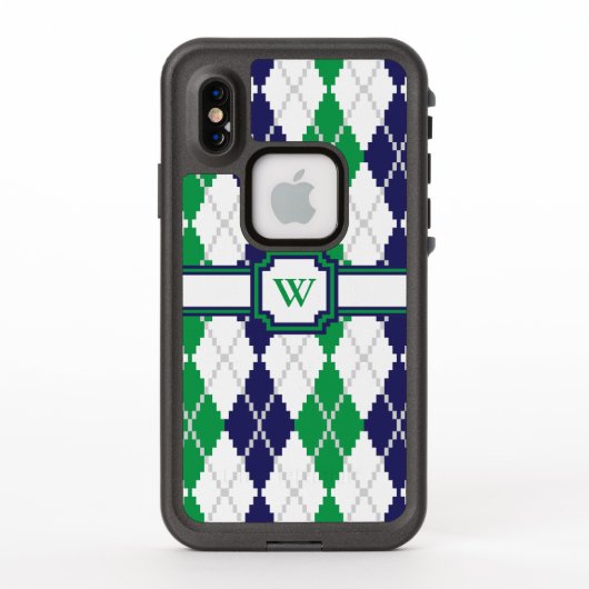 On the Green Argyle Lifeproof Case (Achterkant)