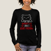 On The Naughty List And I Regret Nothing Cat Tri-Blend Shirt (Voorkant)