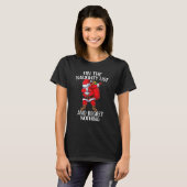 On The Naughty List And I Regret Nothing Christma T-shirt (Voorkant volledig)