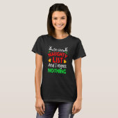 On The Naughty List And I Regret Nothing Xmas Wom T-shirt (Voorkant volledig)