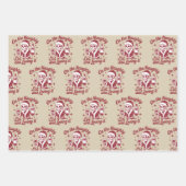 On The Naughty List And Loving It Wine Christmas Inpakpapier Vel (Voorkant)