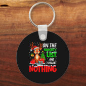 On The Naughty List And Regret Nothing Christmas X Sleutelhanger (Voorkant)