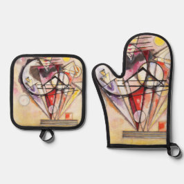 On the Points by Wassily Kandinsky Ovenwant & Pannenlap Set