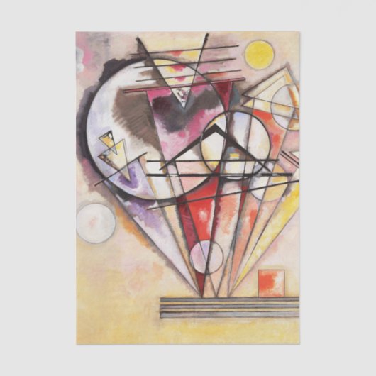 On the Points by Wassily Kandinsky Tissuepapier (Voorkant)