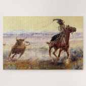 “On the Pond” door Charles M Russell Legpuzzel (Horizontaal)