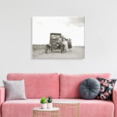 On The Road, 1937. Oude foto Canvas Afdruk (Insitu (Woonkamer))