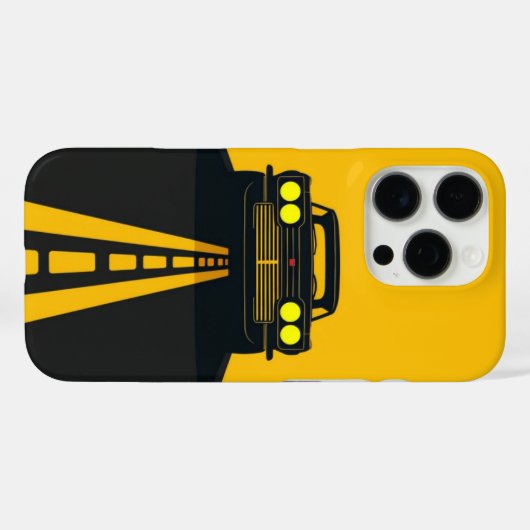 On the Road – Retro Car iPhone Cover (Achterkant (horizontaal))