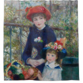 On the Terrace, Impressionist Portrait, Renoir Douchegordijn (Voorkant)