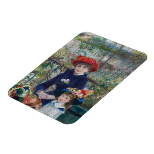 On the Terrace, Impressionist Portrait, Renoir Magneet (Linkerzijde)
