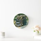 On-Time Delivery Logging Truck Wall Clock Ronde Klok (Huis)