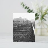 On Track - foto van zwarte en witte trainingen Briefkaart (Staand voorkant)