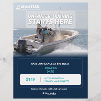 On-water trainingsbrochure flyer