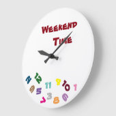 "ON ***WEEKEND TIME***" MET DEZE KOOLSTOFSLOCK GROTE KLOK (Hoek)