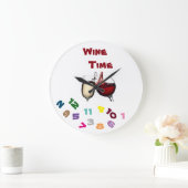 "ON ***WINE TIME***" MET DEZE KOOL GROTE KLOK (Huis)