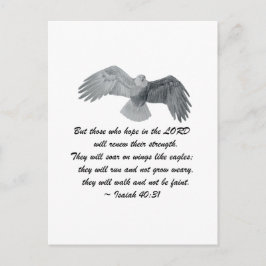 On wings like Eagles - Is 40:31 Briefkaart