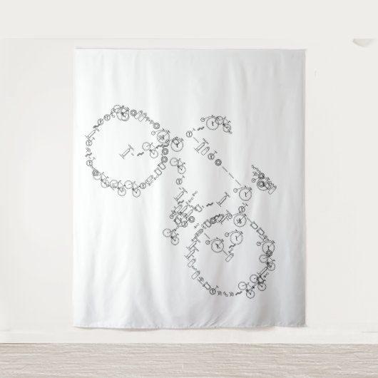 On Your Bike Tapijt Wandkleed (Voorkant)