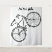 On Your Bike Tapijt Wandkleed (Voorkant)