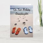 ON YOUR BIRTHDAY **GRANDDAUGTHER** BEACH STYLE KAART<br><div class="desc">Have FUN with this BEACH GRAD CARD for "YOUR GRANDDAUGHTER" and let her know how HAPPY IT IS HER "BIRTHDAY AND THAT YOU WISH HER ALL THAT HER HEART DESIRES" THANKS FOR STOPPING BY 1 OF MY 8 STORES.</div>