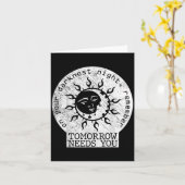 On Your Darkest Night Remember Tomorrow Needs You Kaart (Gele Bloem)