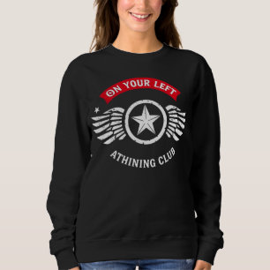 On Your Left Running Club Vintage Runner Badge T-s Trui