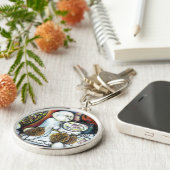 Onaangedaan door Challenge Sleutelhanger (Zijkant)