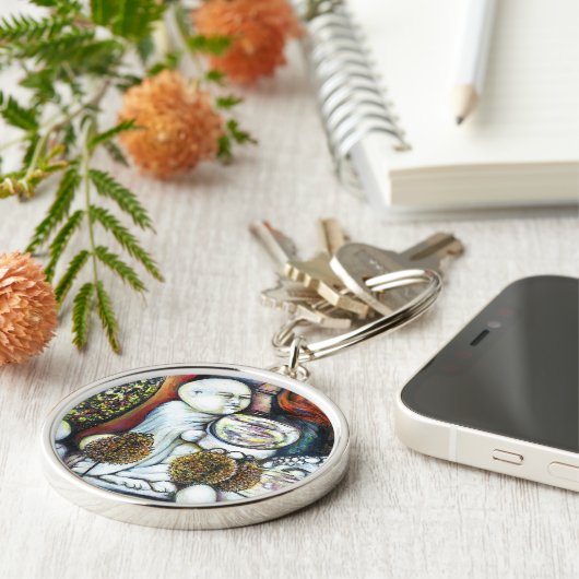 Onaangedaan door Challenge Sleutelhanger (Zijkant)