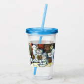Onaangedaan door uitdaging acryl drinkbeker (Achterkant)