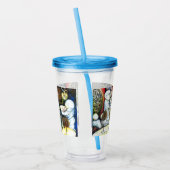 Onaangedaan door uitdaging acryl drinkbeker (Links)