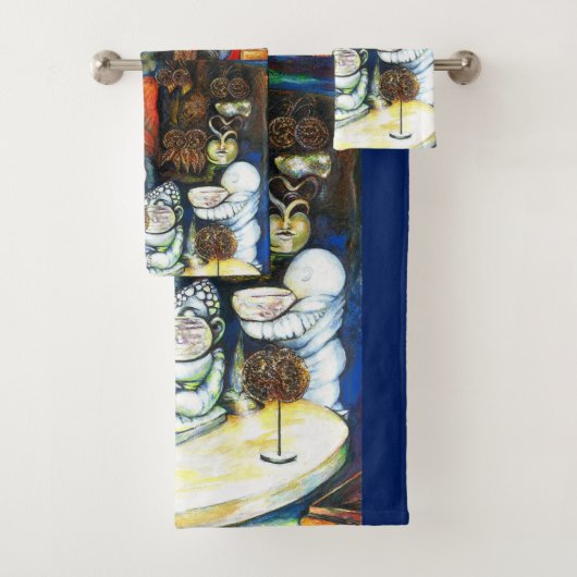 Onaangedaan door uitdaging bad handdoek (Insitu)