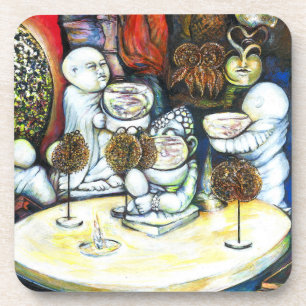 Onaangedaan door uitdaging bier onderzetter