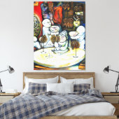 Onaangedaan door uitdaging canvas afdruk (Insitu (Slaapkamer))