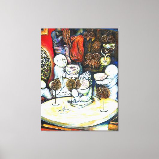 Onaangedaan door uitdaging canvas afdruk (Voorkant)