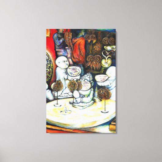 Onaangedaan door uitdaging canvas afdruk (Voorkant)