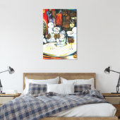 Onaangedaan door uitdaging canvas afdruk (Insitu (Slaapkamer))