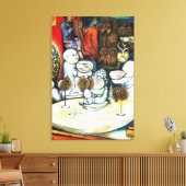 Onaangedaan door uitdaging canvas afdruk (Insitu (Woonkamer))