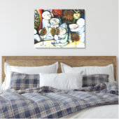 Onaangedaan door uitdaging canvas afdruk (Insitu (Slaapkamer))