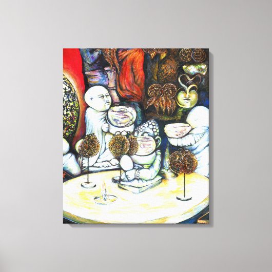 Onaangedaan door uitdaging canvas afdruk (Voorkant)