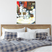 Onaangedaan door uitdaging canvas afdruk (Insitu (Slaapkamer))