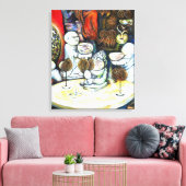 Onaangedaan door uitdaging canvas afdruk (Insitu (Woonkamer))