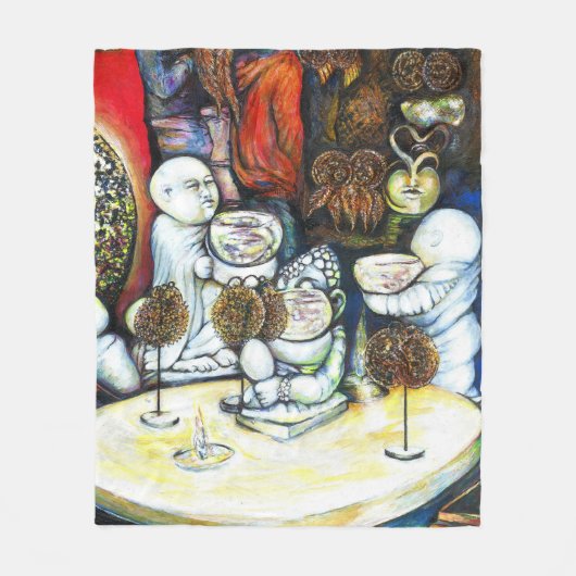 Onaangedaan door uitdaging fleece deken (Voorkant)