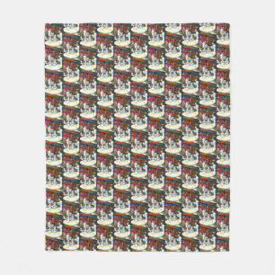 Onaangedaan door uitdaging fleece deken