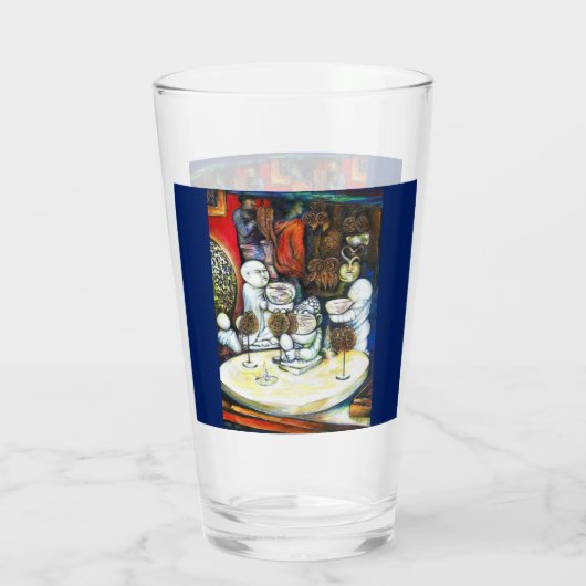 Onaangedaan door uitdaging glas (Achterkant)