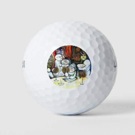 Onaangedaan door uitdaging golfballen (Voorkant)