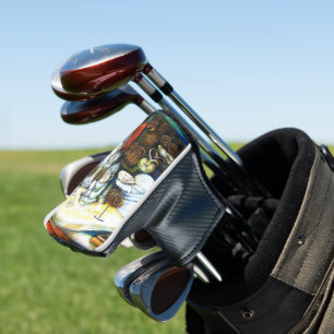 Onaangedaan door uitdaging golfheadcover