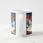 Onaangedaan door uitdaging grote koffiekop (Achterkant)